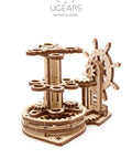 Dope Mechanical Wheel Desk Organizer Kit For Adults And Family, 3D wood puzzle, plywood desk organizer with gears