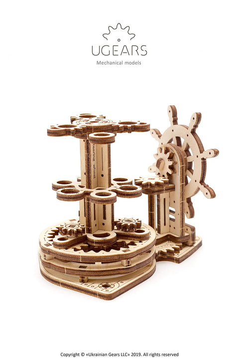 Dope Mechanical Wheel Desk Organizer Kit For Adults And Family, 3D wood puzzle, plywood desk organizer with gears