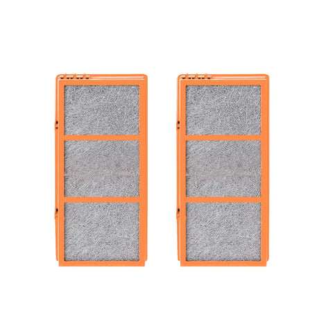 Two Pack 3 In 1 HEPA Air Filter Replacement With Activated Carbon For Holmes And Bionaire Purifiers front view of filters