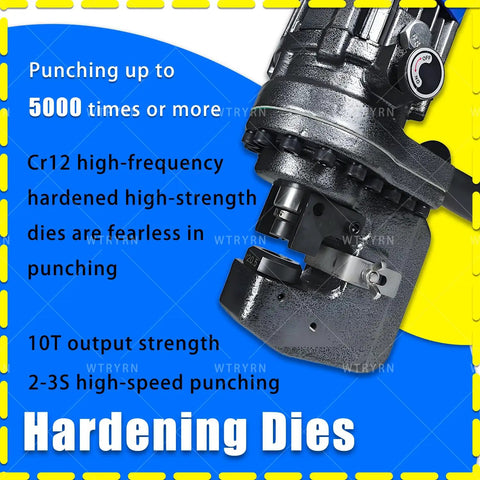Heavy Duty Electric Hydraulic Punch Press Tool For Angle Steel And Metal Sheets Featuring A Lightning Fast 1400 Watt Motor Compact Build And Ergonomic Grip That Takes Zero Sweat Ripping Through Tough Shop Projects Daily