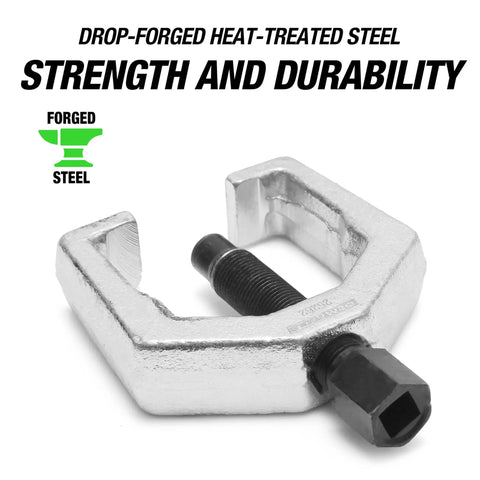 Beefed-Up Heavy Duty Pitman Arm Puller With Drop Forged Yoke for domestic cars, 1-5/16 inch opening, 2-1/2 inch depth tool