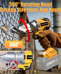 No Cord Sheet Metal Cutter For 20V Max Batteries With Brushless Motor Rotatable Head 221 FtLbs Torque And 2300 RPM Heavy Duty