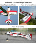 Ready To Fly RC Airplane With 3D Fixed Wing 580mm Wingspan Durable EPP Body 15A ESC Gyro Flight Controller Stabilized