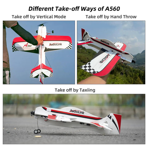 Ready To Fly RC Airplane With 3D Fixed Wing 580mm Wingspan Durable EPP Body 15A ESC Gyro Flight Controller Stabilized