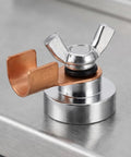 Close-up of a Five Piece Magnetic Welding Ground Clamp Set That Slaps Securely To Any Metal For Heavy Duty Jobs with copper arm.