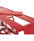 Steel Hydraulic Motorcycle Lift With 1100 Pound Capacity, Foot Operated Pump, Diamond Plate Platform, Removable Ramp With Hinges And Rollers