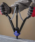 15 Inch Hand Rivet Nut Setter Kit With 79 Piece High Leverage Rivet Nut Tool Set in use on metal panel