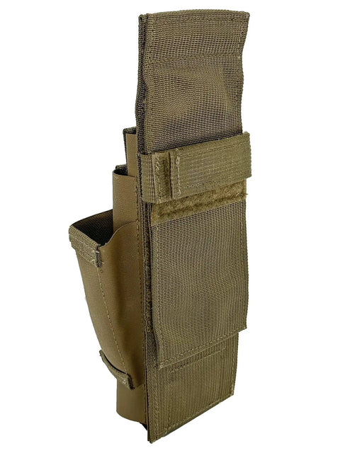 Side view of Murphy Speed Tool Pouch with Nelson Freedom Clip built from 1000D nylon, fits up to 2-inch belts, made in the USA