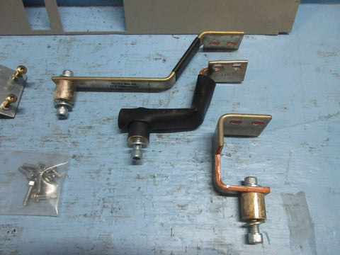Components of PRL4 Panelboard Connector Kit For Single Mounted Breakers KD KDB HKD KDC on blue surface