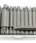 25 Piece Spanner Size Six Screwdriver Insert Bits Crafted From Hardened S2 Steel Impact Ready, Two Inch Long in a sturdy case.