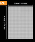 Two Piece Transparent Aquarium Divider With Heavy Duty Suction Cups For Stress Free Fish Separation Breeding And Territory Control Reusable Adjustable Plastic Grid Partition 17X13 Inches size dimensions displayed.