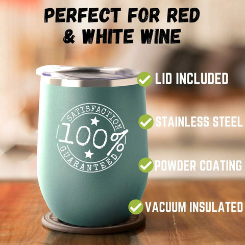12 Oz Vacuum Insulated Stemless Wine Glass With Lid Teal For Rocketry Lover Hilarious Gift For Science Nerds Insulated Tumbler