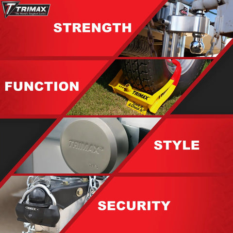 Heavy Duty Premium Stainless Steel Receiver Lock For Class V Hitches in various uses: strength, function, style, security