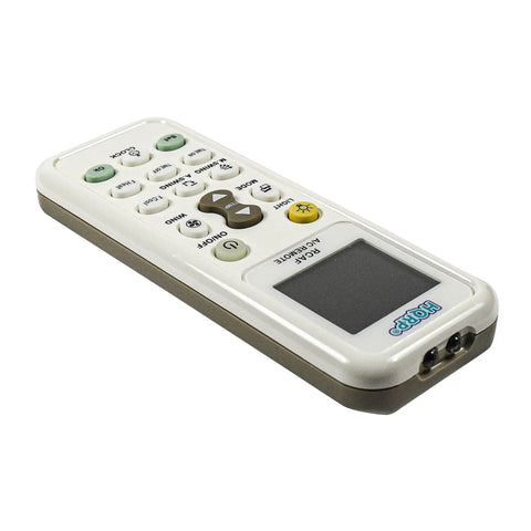 Heavy Hitter Universal Air Conditioner Remote Control With Large Lcd Screen And Instant Code Search Featuring Built In Clock Timers Fahrenheit Toggle Plus Totally Hassle Free Pairing For Serious Chill