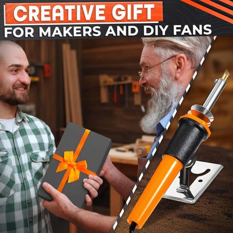 Awesome Hot Knife Plastic Cutter Tool Set With 30W Power And 55 Inch Long Cable includes gift presentation for makers.