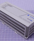 Series E MicroLogix 1000 Programmable Controller 1761-L32BWA for industrial automation, compact PLC, top-side view.