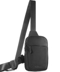 Sling Bag Crossbody Fanny Pack For Men And Women With Switchable Strap, RFID Blocking, Water Repellent, Hidden Pocket, Small Shoulder Bag, Black.