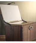 Heavy Duty 180 Degree Lid Support Hinges Set Of 2 Folding Rotatable Locking Hinges installed on wooden box