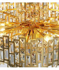 Flex Your Dining Room Vibe with K9 Crystal Oval Chandelier Pendant Light Stainless Steel Kitchen Island Lamp Adjustable Chain 50 cm close-up of crystal details.