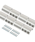 Heavy Duty 4 Pack Split Collar Tube Clamp For UTV Roll Cages Weldable Or Bolt On Mount Fits One And Three Quarter Inch OD Tubing