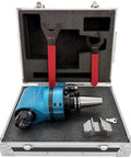 Top Shelf Cat40 To Er32 90 Degree Angle Head Vmc Spindle Adapter with tools in case, designed for horizontal milling setup.