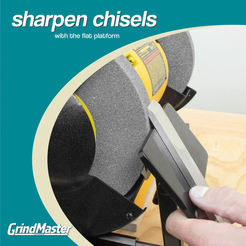 Lathe Tool Sharpening Jig With Quad Setup And Multi Grind System For 6 Inch Grinders sharpening chisel on grindstone