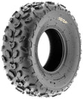 19x7-8 Knobby Tire For Go-Kart And Quad ATV Tubeless, 6 Ply, All Terrain Off Road Tire Built For Mud Sand And Rocks side view