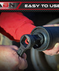 Person using Roadside Ready 1 Inch Drive Torque Multiplier Wrench For Quick Removal Of Rusted Lug Nuts, A True Torque Amplifier