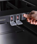 8-Outlet 1U Switched Rack Mount PDU With Individual On Off Outlets 125V 15A NEMA 5-15R 8-Foot Power Cord TAA Compliant Ideal For Server Rooms And Small Data Centers, front view
