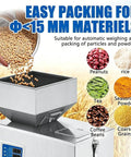 Heavy Duty Automatic Powder Filling Machine 1 To 500 Grams Zero Point Two Gram Accuracy Three Speed Settings with soybeans.