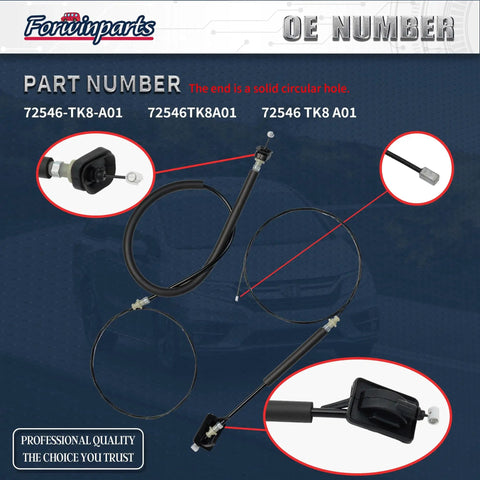 Left Or Right Power Sliding Door Cable Kit Without Motor For Honda Odyssey 2011 2012 2013 2014 2015 2016 2017 Replacement 72546 TK8 A01 displayed.