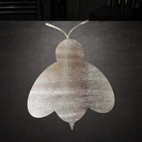 Raw Steel Bee Cutout Wall Art 12 Inch Dope For DIY Projects And Garden Decor Ready For Paint Patina Clear Coat And Welding Hand Finished