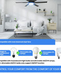 Ceiling Fan Remote Control Kit With 3 Speed Settings And Light Dimming Easy To Program And Install Compact Design Wall Mount