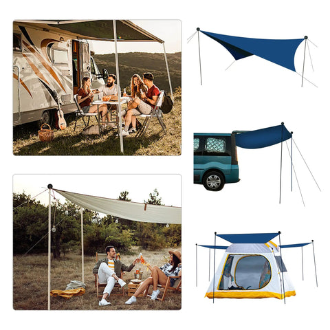 Replacement Tent Poles For Canopy And Beach Shade 6.5 Foot Aluminum Poles Set For Camping Hiking And Parties Lightweight Durable