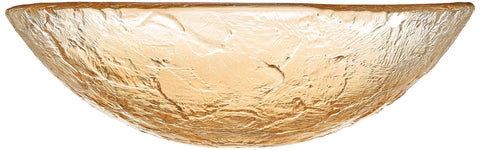 15 Inch Champagne Gold Vessel Sink Bowl For Modern Bathrooms Dope Glass With Scratch-Resistant Finish IAPMO Certified UPC CUPC Approved Made In USA