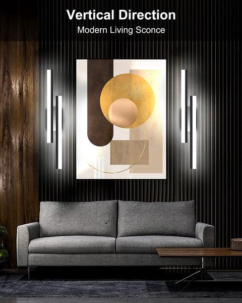 24 Inch LED Vanity Light Fixture 6000K Daylight White 36W 2160 Lumens Brushed Black Wall Mount Sconce For Bathroom Dimmable From Full To Off 180 Degree Rotatable Easy Install For Makeup And Grooming