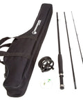 On The Go Fly Fishing Rod And Reel Combo With Carry Case Flies And Line Includes 8 Foot 3 Piece Rod Five Six Reel Graphite Reel Seat