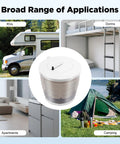 Ultra Portable Hand Crank Washing Machine 2 In 1 Non Electric Washer Spin Dryer displayed for RVs, dorms, apartments, and camping use.