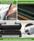 95kPa Vacuum Sealer Machine with silicone gasket, removable for cleaning, and double heat seal feature