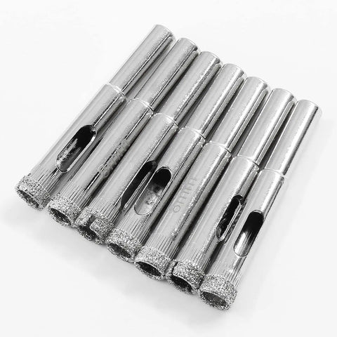 Ripping 12 Pieces Pro Grade Diamond Hole Saw Kit 5/16 8mm Core Drill Bits High Precision for tough cutting surfaces.