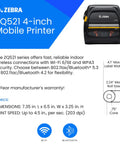 Badass Portable Thermal Mobile Printer For 4 Inch Labels Delivering Crisp 203 Dpi Prints With Wifi Sync And Zero Ink Drama For Warehouse Brokers Or Road Warriors Seeking Tough Gear Updated Edition on display with specs.