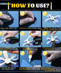 Instructions for Fast Windshield Chip And Crack Repair Kit Four Pack For Cars With No Mixing Needed Quick Fix In Twenty To Thirty Minutes