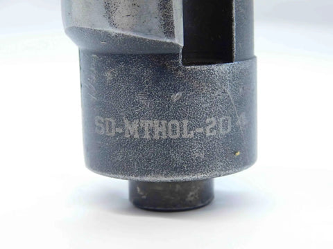 Close-up of Indexable Boring Head With TNMA43 Inserts For Precision Milling, One And A Quarter Inch Body Diameter, One And A Quarter Inch Shank, Built For Tough Metalworking Jobs, Accurate Internal Holes, JG1369BU5 showing side marking.