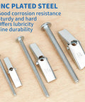 Zinc plated Heavy Duty Hollow Wall Anchors Kit For Drywall And Ceiling Mounts With Toggle Bolts And Wing Nuts on wood surface