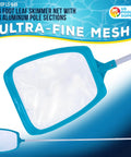 Six Foot Leaf Skimmer Net With Four Aluminum Pole Sections For Pools Spas And Ponds Ultra Fine Mesh Debris Cleanup Tool