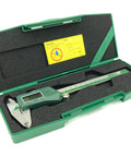 Digital Caliper 0 To 12 Inches 300mm Stainless Steel Digital Caliper With 0.0005 Inch Resolution in green protective case