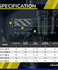 Carbide Roughing End Mill Four Flute Micro Grain Carbide ZrN A Coating specifications chart and diagram INTA model options