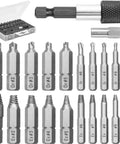 22 Piece Pro Grade Screw Extractor Set For Stripped And Damaged Screws With Drill Bits Extraction Bits Magnetic Bit Extender