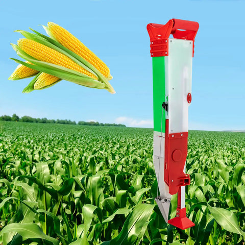 Depth Adjustable Garden Manual Seeder Handheld Planter Tool for Beans Sweet Corn Peas and Vegetables Sowing Green No Fuss Easy Planting