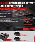 Heavy Duty Cordless Electric Wire Cable Crimping Tool Boasts 60KN Torque And Brushless Muscle Built Like A Tank Includes Dual 18V Packs and charger